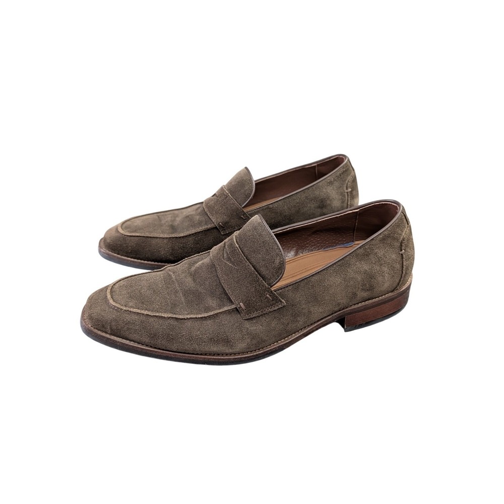 Vintage Foundry Co Davis Penny Loafers Mens 9.5 Brown Suede Business Casual
